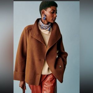 Sezane, Mathias Coat, Carmel, Size 14